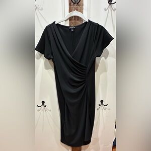 Classic Black Draped Dress by Talbots